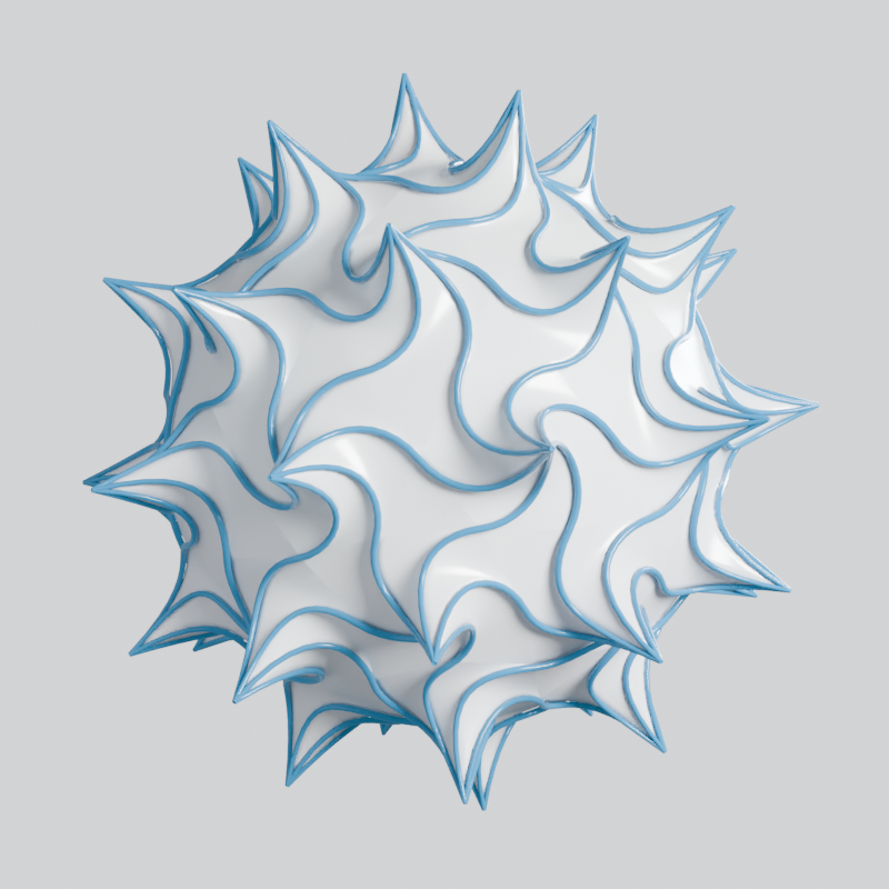 twisted icosphere spikes